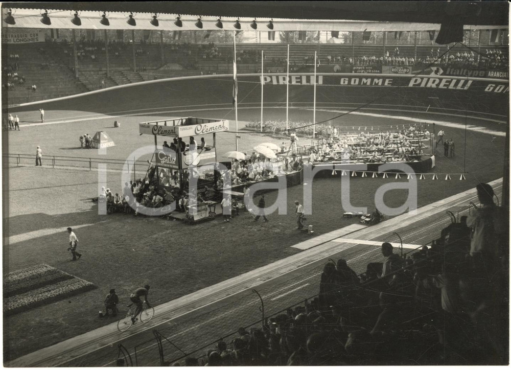 1955 MILANO Mondiali CICLISMO su pista - Veduta velodromo VIGORELLI - Foto 18x13