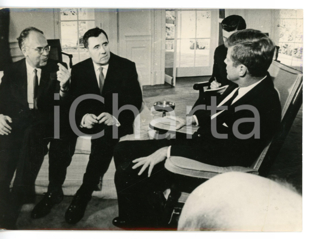 1963 WASHINGTON John Fitzgerald KENNEDY riceve Andrej Andreevič GROMYKO *Foto
