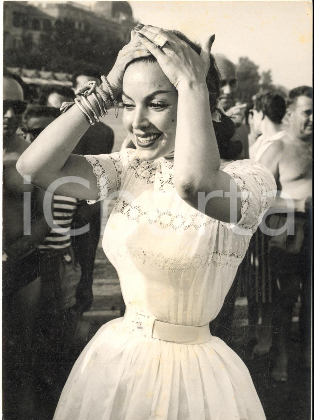 1959 VENEZIA XX Mostra del Cinema - María FELIX al Lido - Foto 13x18 cm