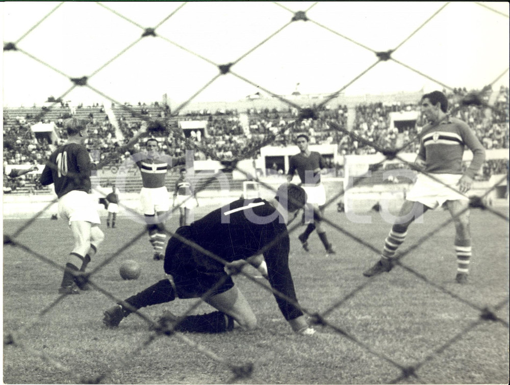 1959 CALCIO ROMA-SAMPDORIA 1-0 Respinta di Ezio BARDELLI - Foto 24x18 cm
