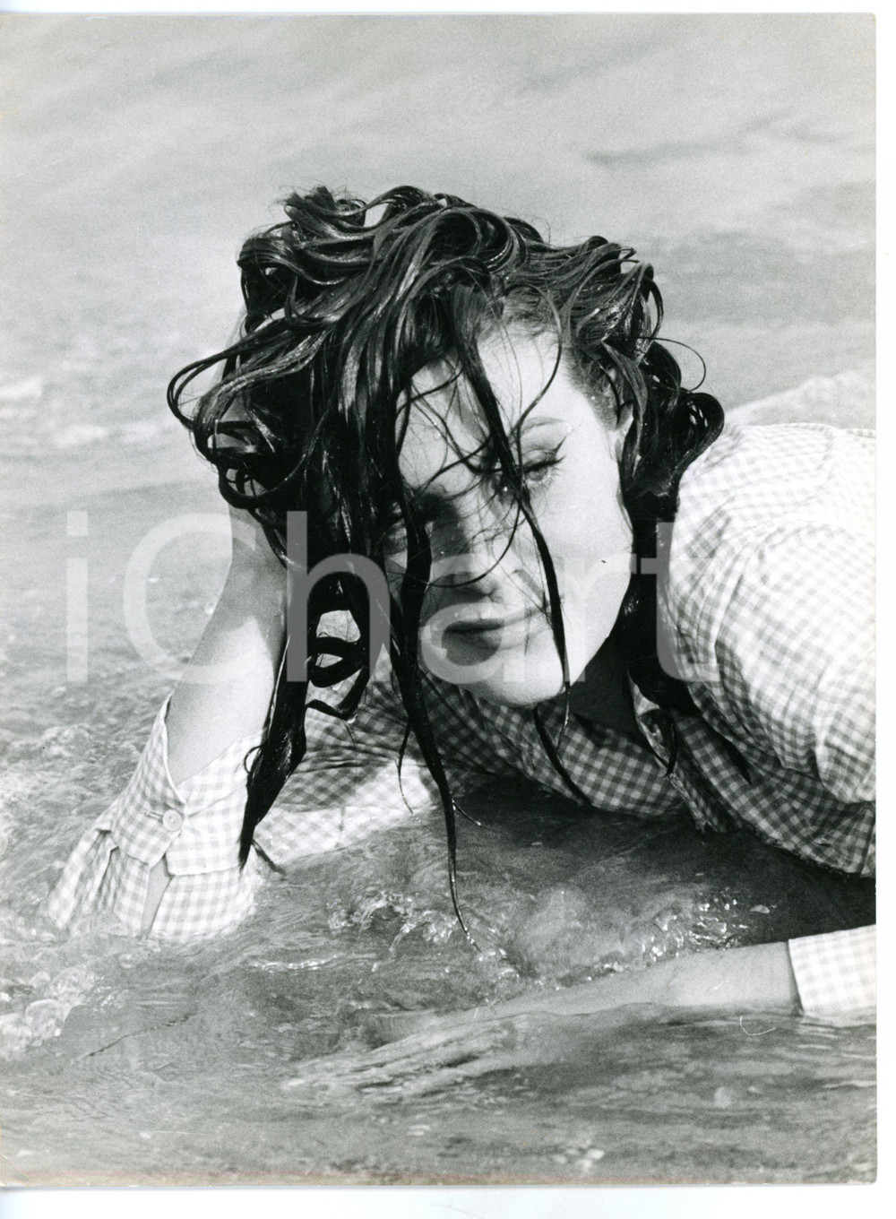 1962 LIDO DI VENEZIA Attrice Béatrice ALTARIBA in riva al mare *Fotografia 18x24