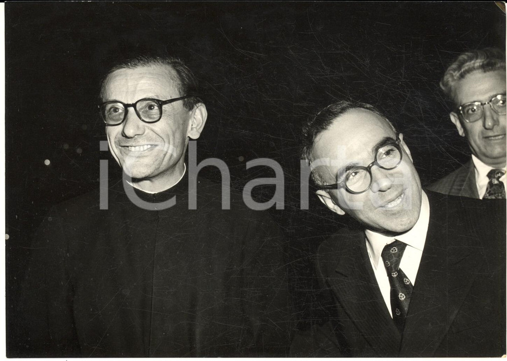 1954 FIRENZE Convegno Pace e Civiltà Cristiana - Giorgio LA PIRA Jean DANIELOU