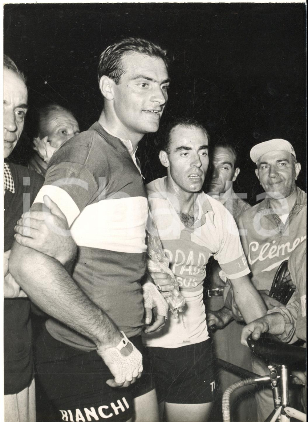 1953 CICLISMO Campionati italiani su pista - Enzo SACCHI - Foto 13x18 cm