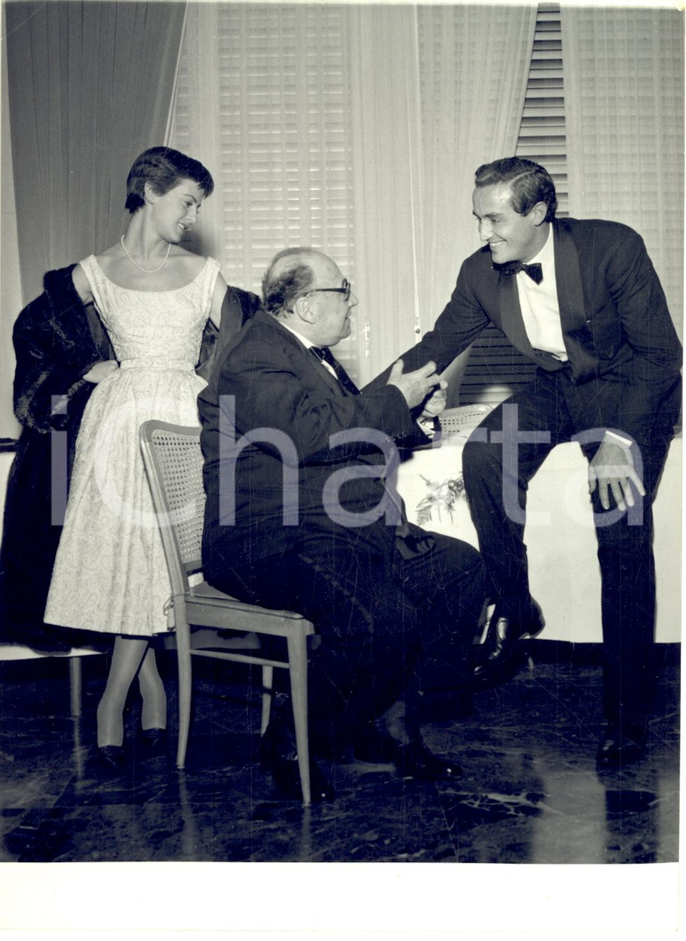 1957 SAINT-VINCENT Anna Maria FERRERO Riccardo BACCHELLI Vittorio GASSMAN Foto