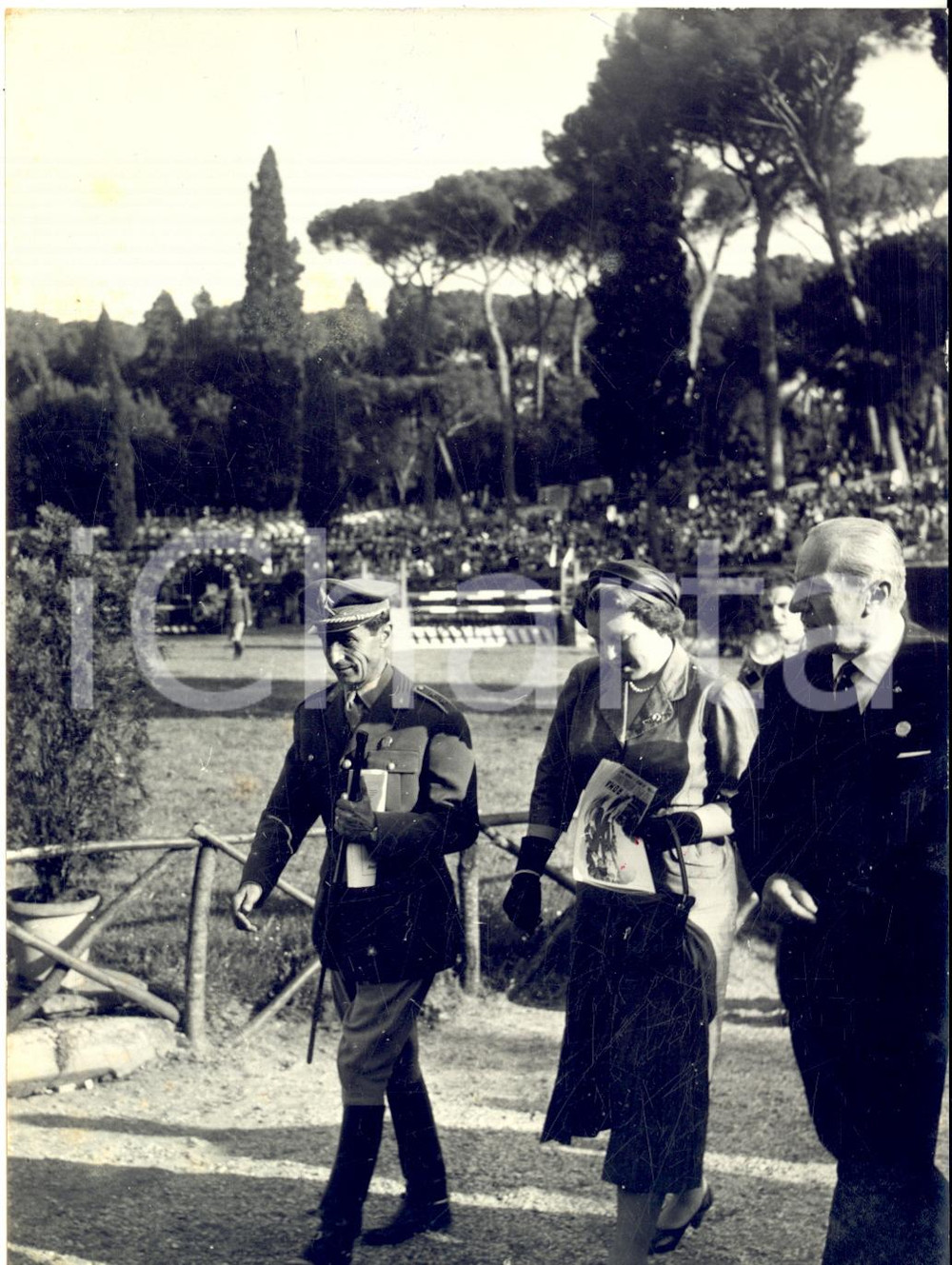 1957 ROMA Concorso Ippico Internazionale - Arrivo di Beatrice d'Olanda - Foto