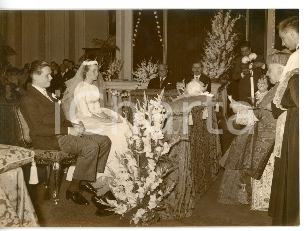 1957 ROMA Matrimonio Nicoletta MERZAGORA e Renzo GIULIENETTI - Clemente MICARA