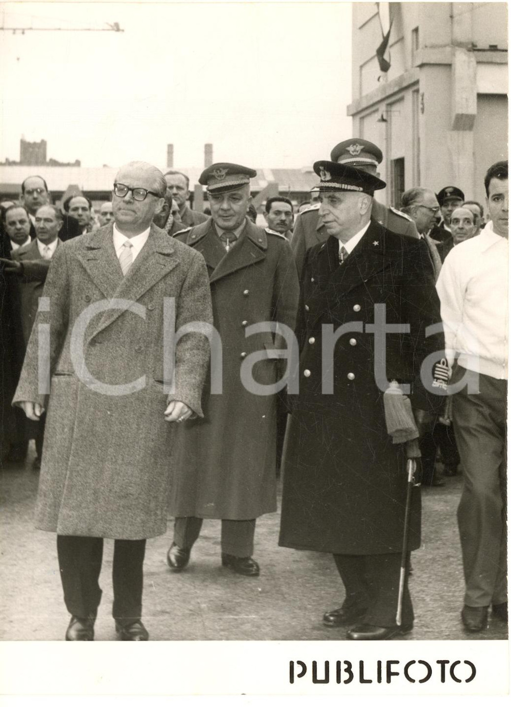 1956 NAPOLI Presidente Giovanni GRONCHI visita Centro Addestramento Marittimi