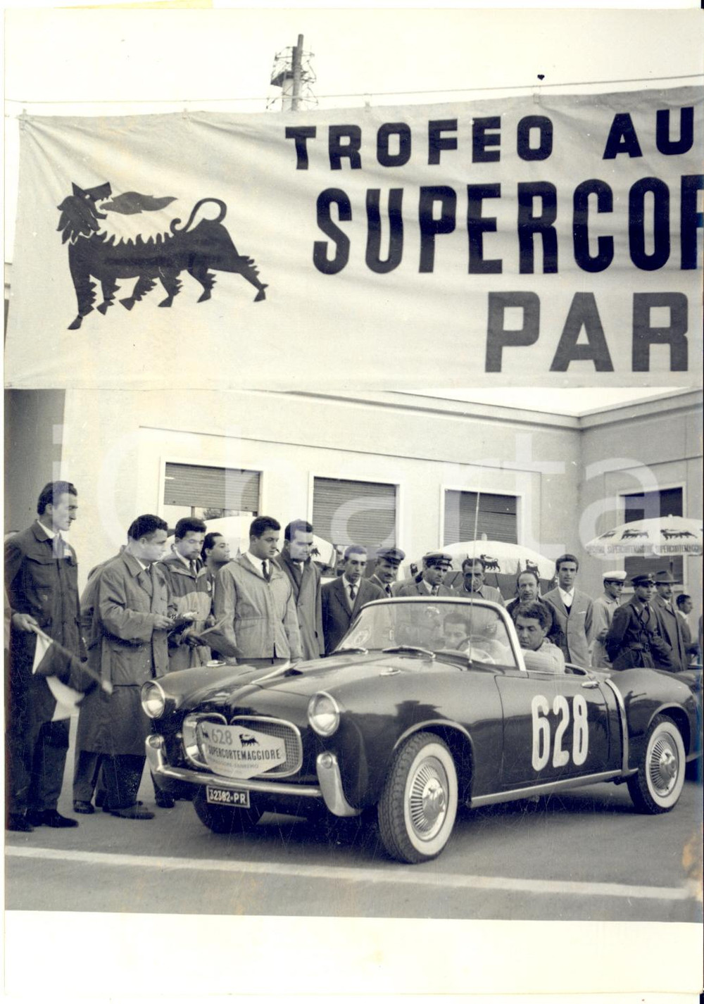 1956 AUTOMOBILISMO Trofeo SUPERCORTEMAGGIORE -  Partenza Luciano SANGIORGI *Foto