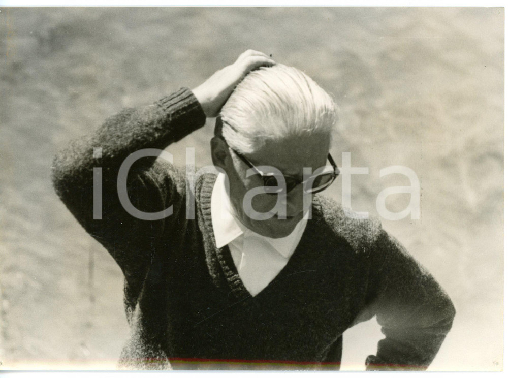 1957 SAN MARTINO DI CASTROZZA Giovanni GRONCHI al parco di PANEVEGGIO - Ritratto