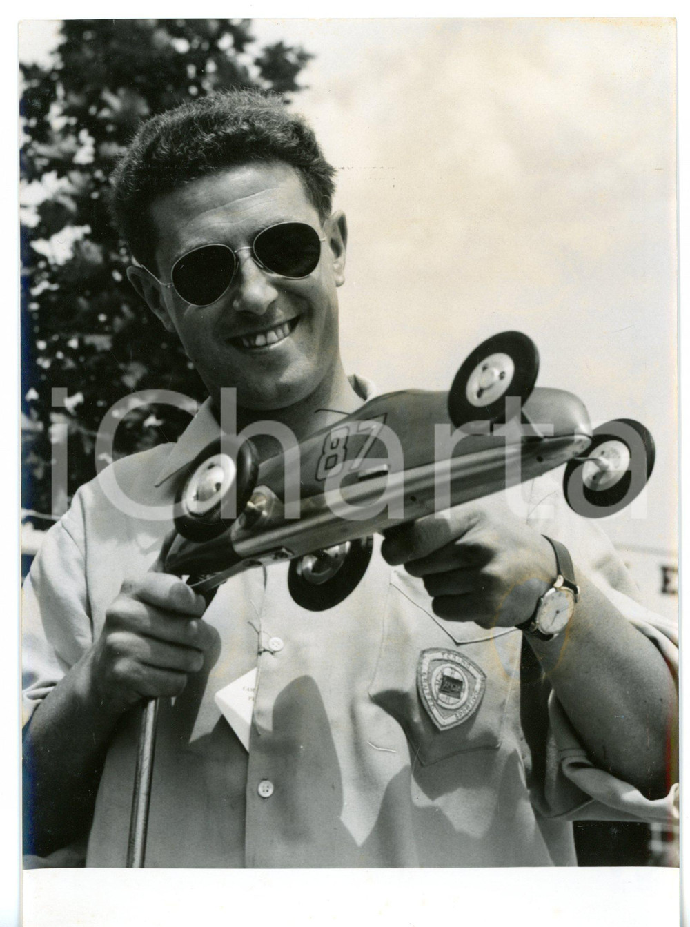 1955 MONZA Campionato di automodellismo - Modellino di LANCIA da corsa *Foto 
