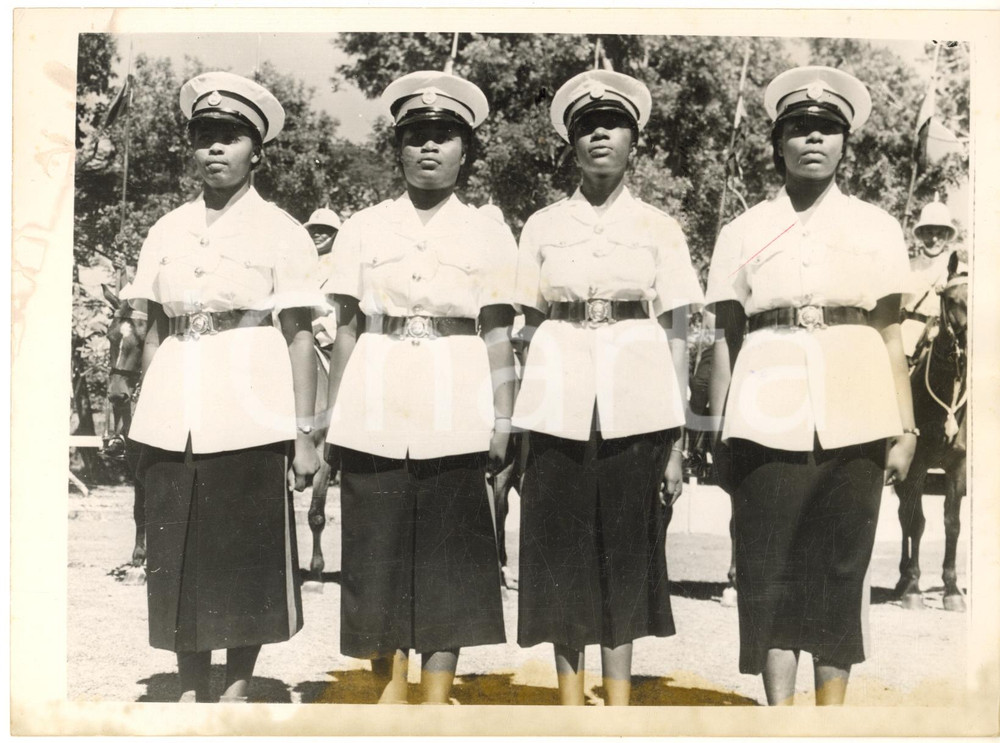 1955 ca BARBADOS (British West Indies) Native women keepers of law and order 