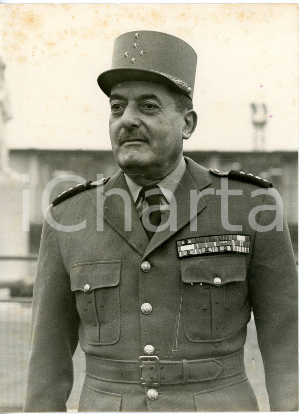 1954 LONDON Airport - Arrival of French general Augustin GUILLAUME *Photo 15x20