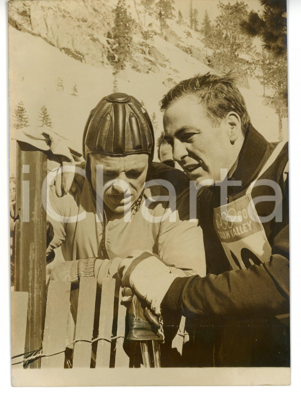 1960 SQUAW VALLEY - OLIMPIADI Sci alpino - Jean VUARNET consola Adrien DUVILLARD