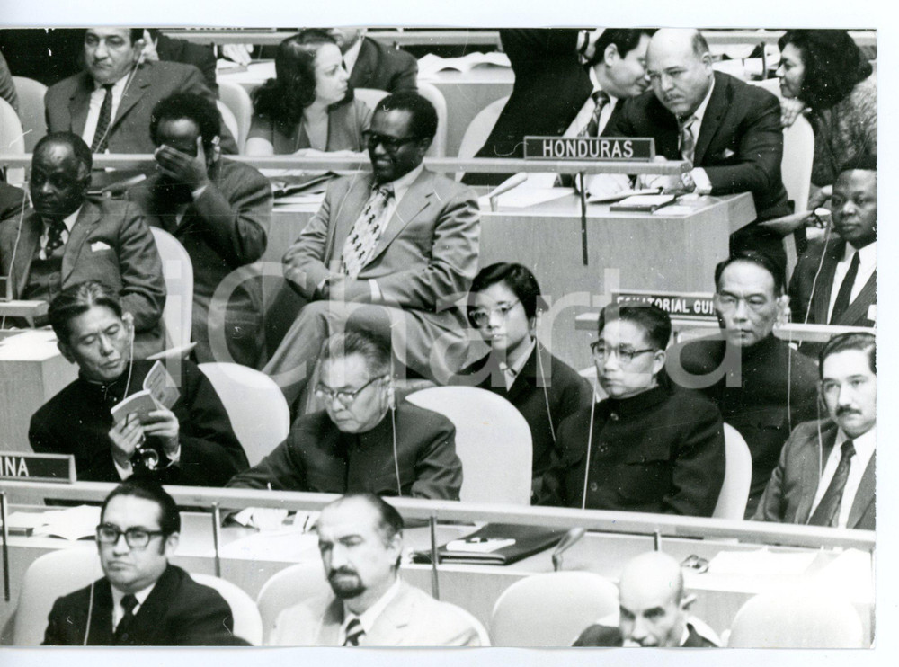 1971 NEW YORK Assemblea ONU - Ambasciatore Huang HUA *Foto 18x13 cm