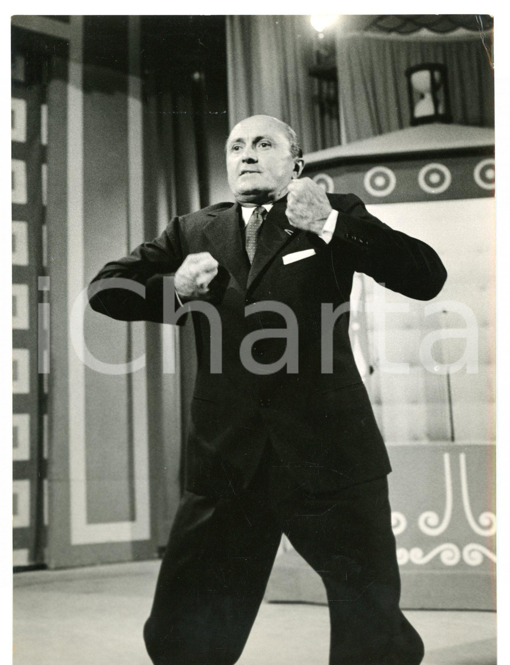 1957 LASCIA O RADDOPPIA? Pilota Louis CHIRON *Foto CURIOSA 13x18 cm