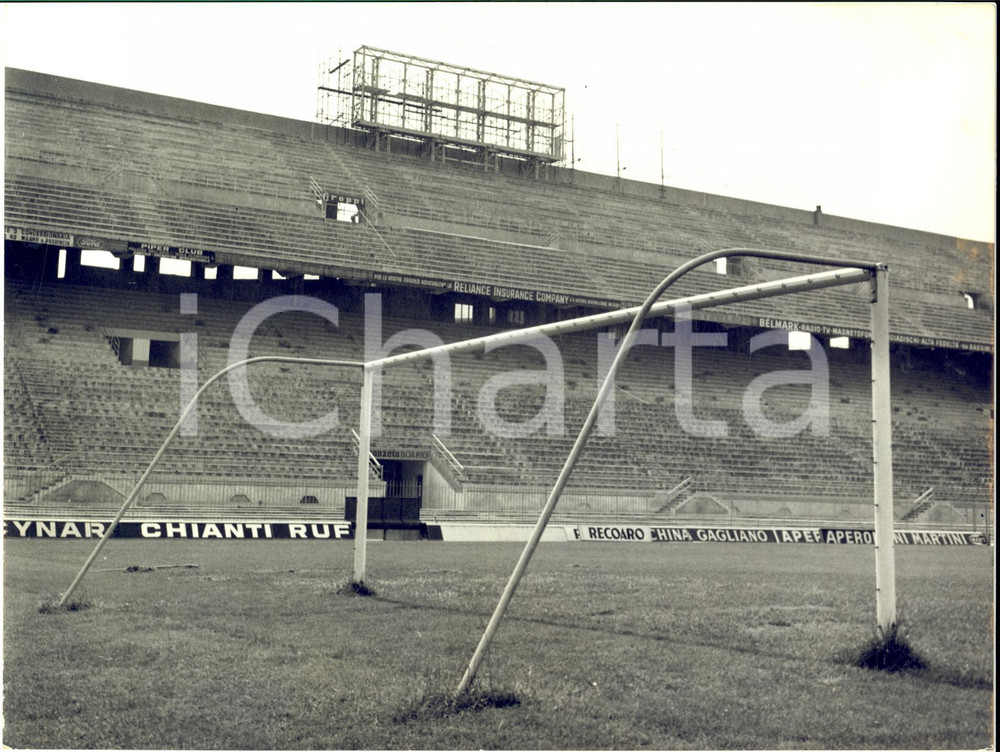 1967 MILANO Stadio SAN SIRO - Impalcature per tabellone luminoso *Foto