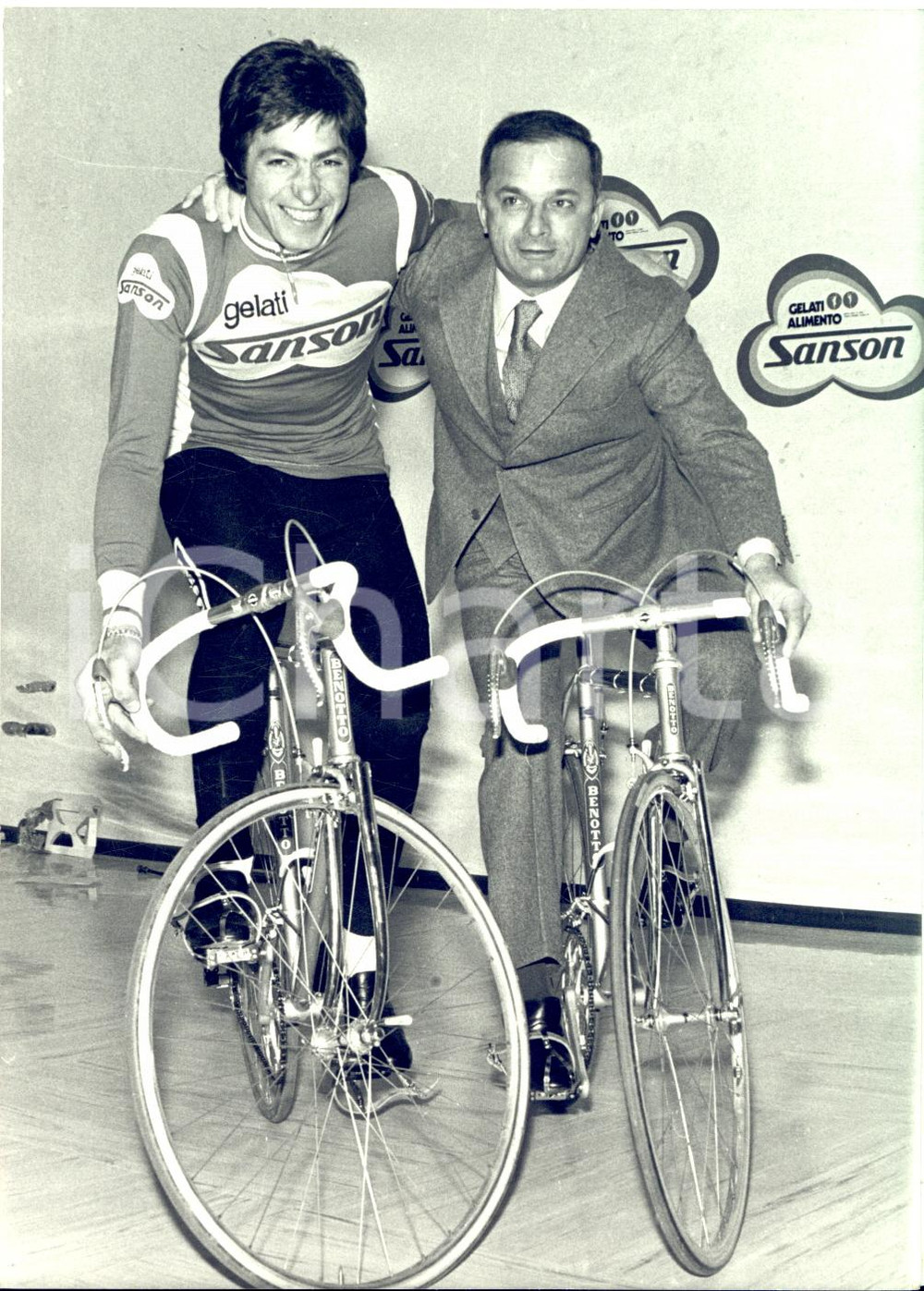 1976 MILANO CICLISMO Francesco MOSER alla presentazione squadra SANSON *Foto