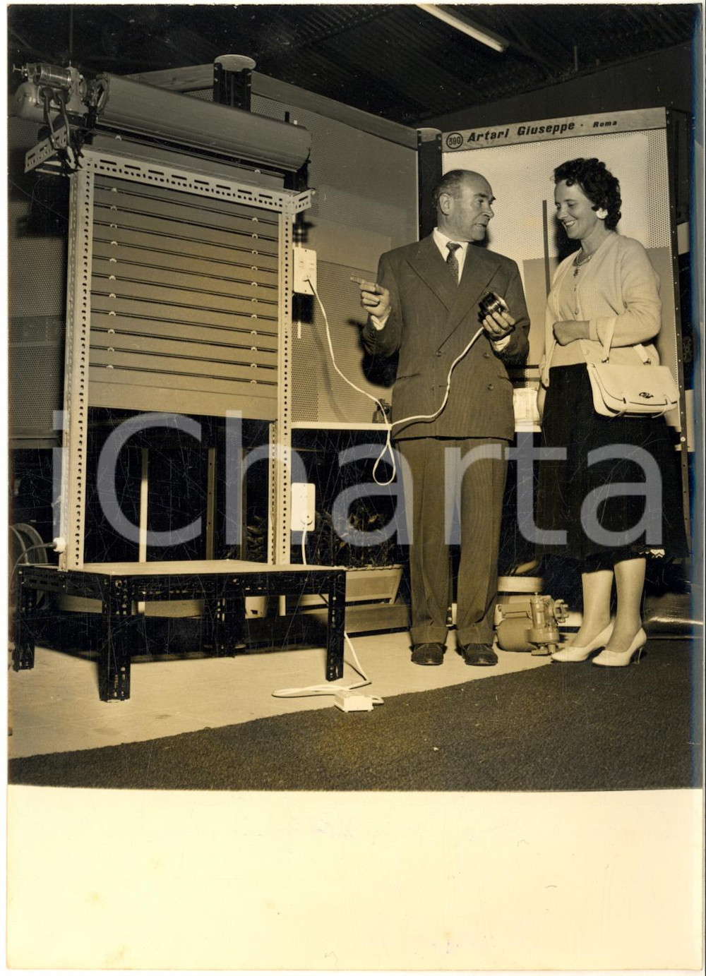 1956 TORINO Salone Tecnica - Ditta ARTARI - Sveglia collegata alle tapparelle