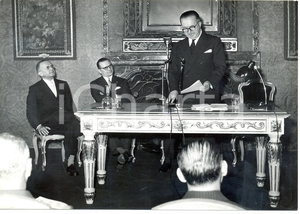 1960 TORINO Intervento Giuseppe PELLA al congresso del Centro di Azione Latina