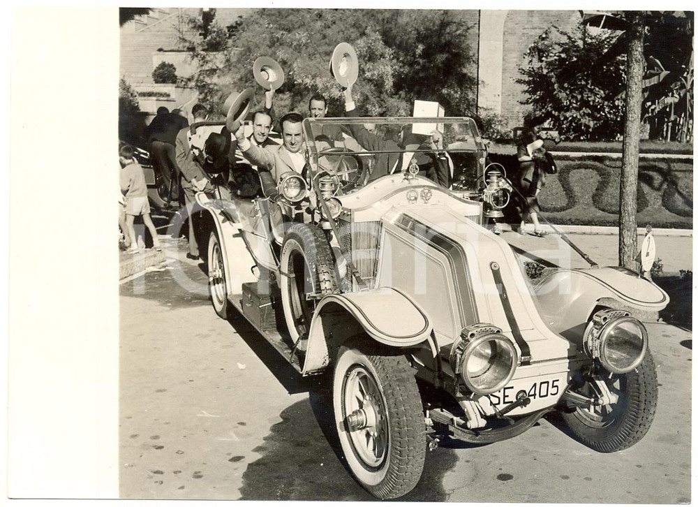 1957 CAMPIONE D'ITALIA I° Raduno Internazionale Auto Storiche *Foto 18x13 cm