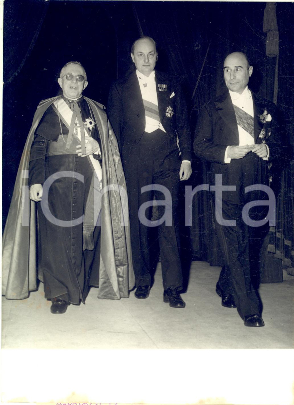 1957 PARIS Hôtel de Ville - Card. Paolo MARELLA Sir Gladwyn JEBB Marcelo MATHIAS