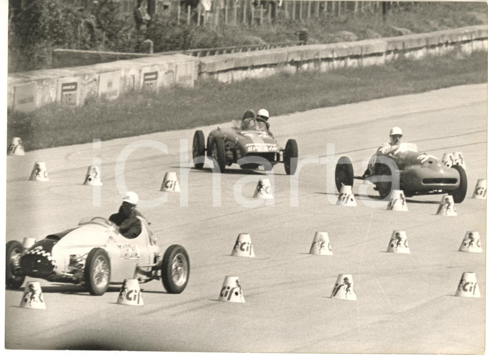 1958 MONZA AUTOMOBILISMO Prima Coppa Junior - Passaggio concorrenti *Foto 18x13