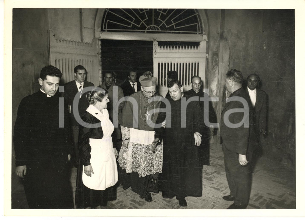 1956 GRAZZANO Mons. Giuseppe ANGRISANI visita il gen. Pietro Badoglio *Foto