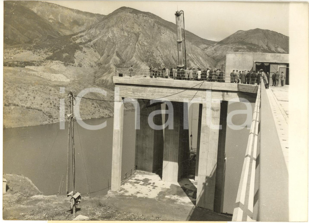 1960 Barrage de SERRE-PONÇON - La mise en eau définitive - Photo 18x13 cm
