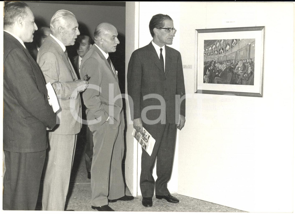 1967 MILANO Inaugurazione mostra "Premio INA - TOURING" - Foto 18x13 cm