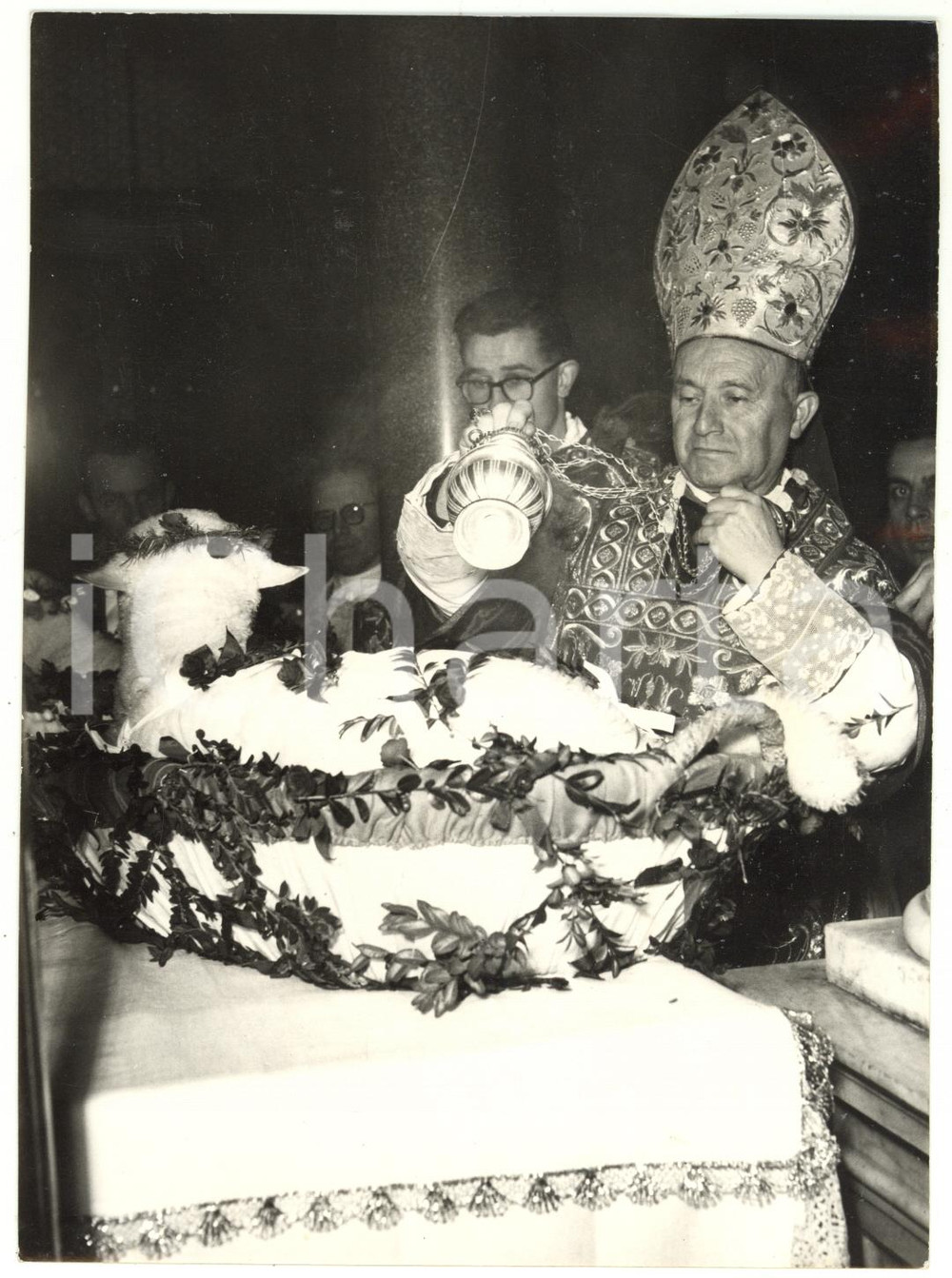 1959 ROMA Basilica di Sant'Agnese fuori le mura - Benedizione degli agnelli FOTO