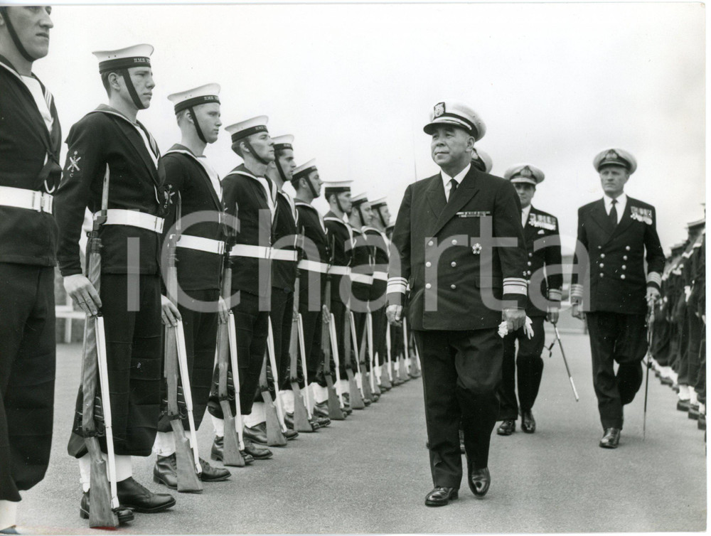 1960 PORTSMOUTH RN HMS Vernon - First official visit of Admiral Mitsugu IHARA