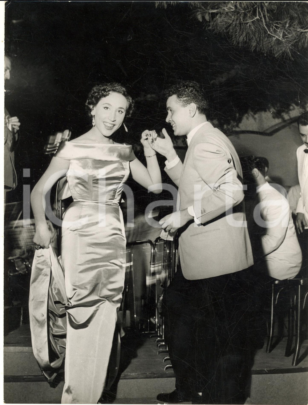 1955 ca PORTOFINO Josefina SERRANO balla con Enzo TORTORA *Foto 18x24 cm
