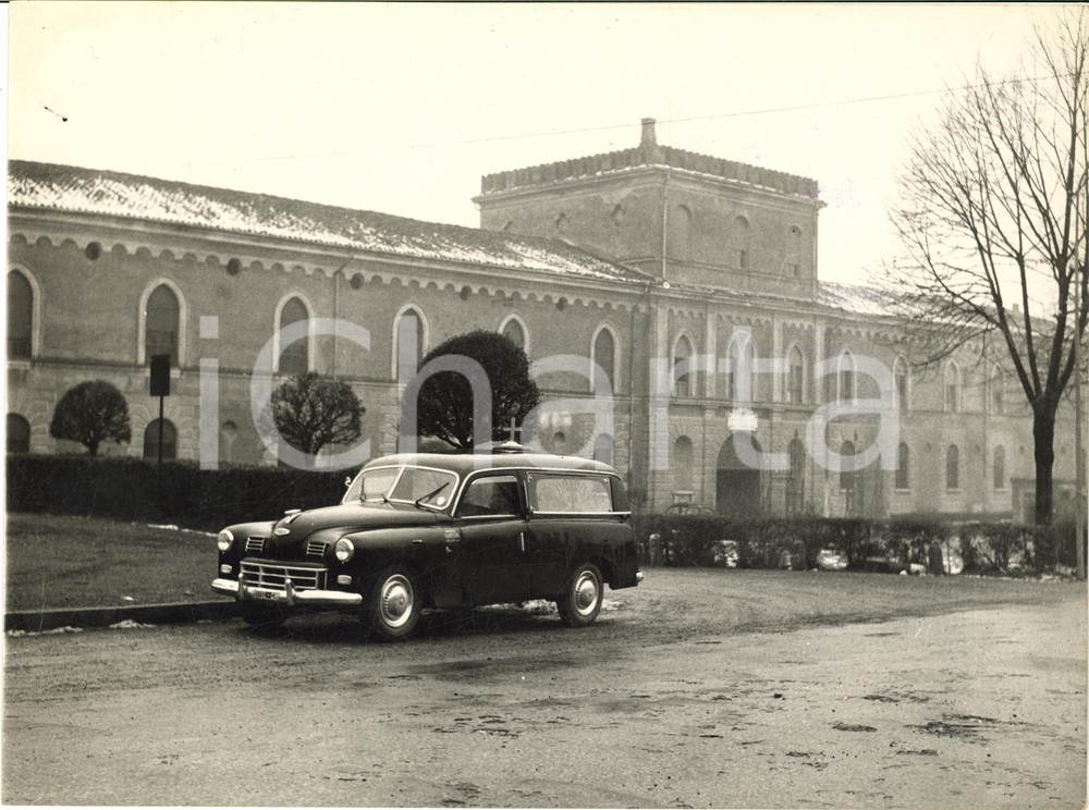 1960 PONTEVICO Istituto per malattie mentali "Abate Cremonesini" - Carro funebre