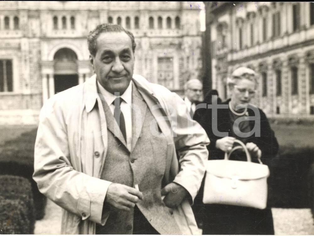 1959 CERTOSA DI PAVIA Gangster Tony ACCARDO in visita con la moglie *Foto