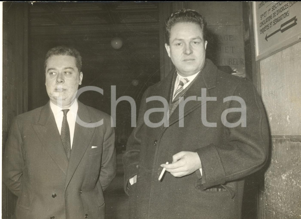 1960 PARIS Palais de Justice - Jean-Marie LE PEN convoqué pour menaces de mort