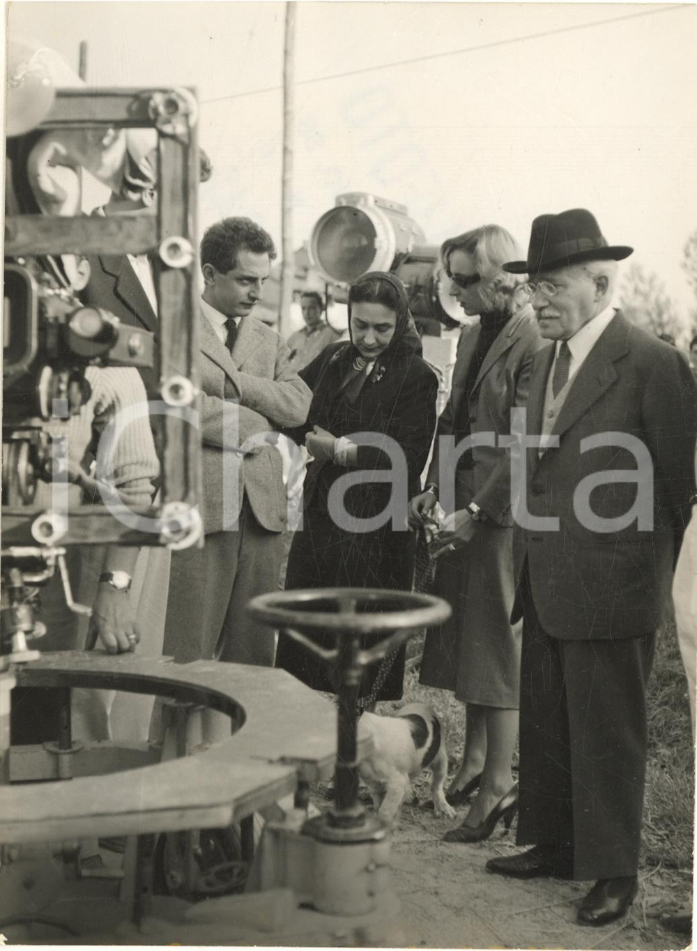 1954 s. l. Arturo TOSCANINI con il regista Francesco MASELLI e la figlia Wally