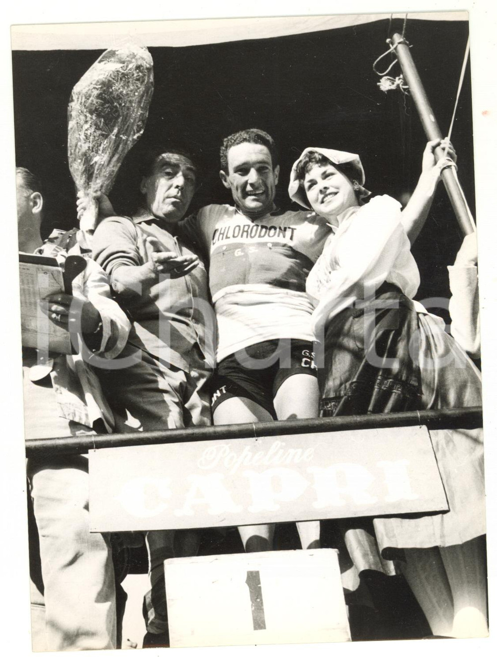 1958 CATTOLICA CICLISMO 41° GIRO D'ITALIA 13° tappa Agostino COLETTO maglia rosa
