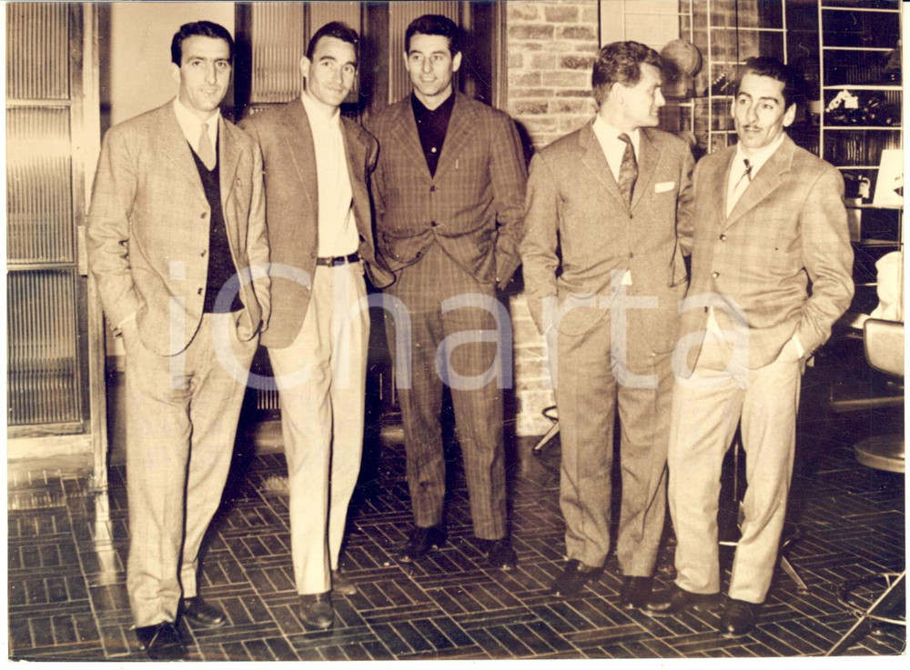 1959 COVERCIANO CALCIO NAZIONALE - Arrivo azzurri al ritiro per Italia-Spagna