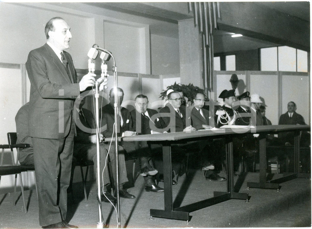 1963 GENOVA - On. Carlo RUSSO inaugura il Salone Nautico - Foto 18x13 cm
