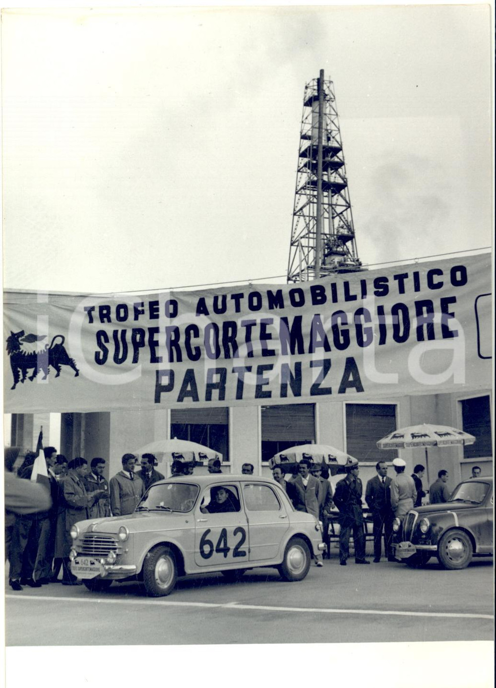 1956 AUTOMOBILISMO Trofeo SUPERCORTEMAGGIORE - Auto alla partenza - Foto 13x18