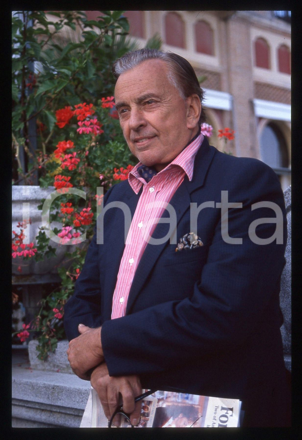 35mm vintage slide* 1990 LIDO DI VENEZIA Gore VIDAL all'Hotel Excelsior (16)