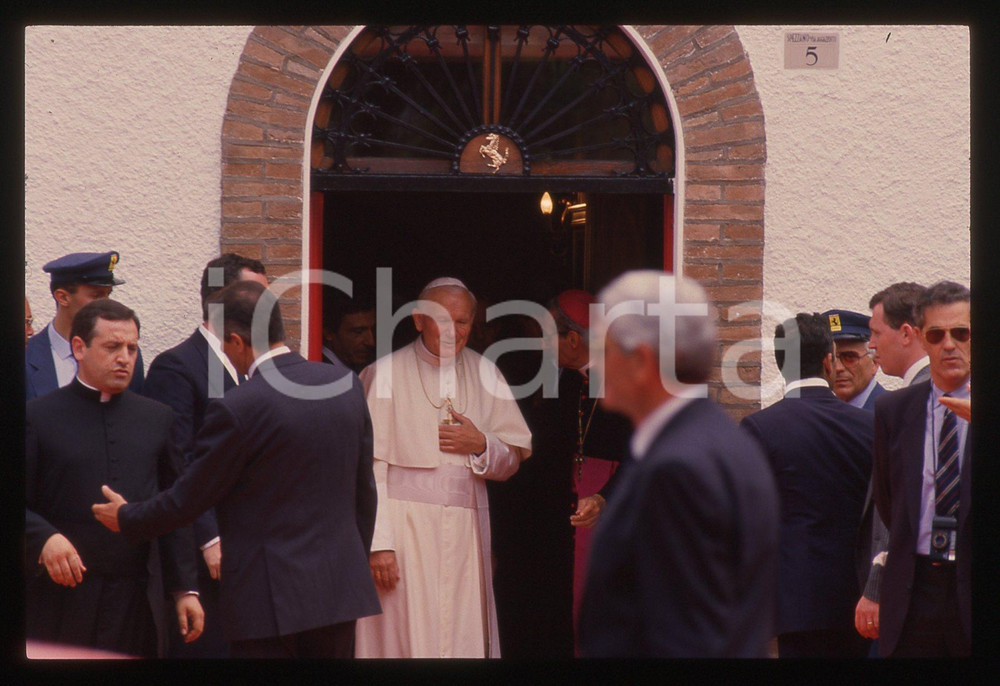 35mm vintage slide* 1988 FIORANO MODENESE - GIOVANNI PAOLO II Visita pastorale 1