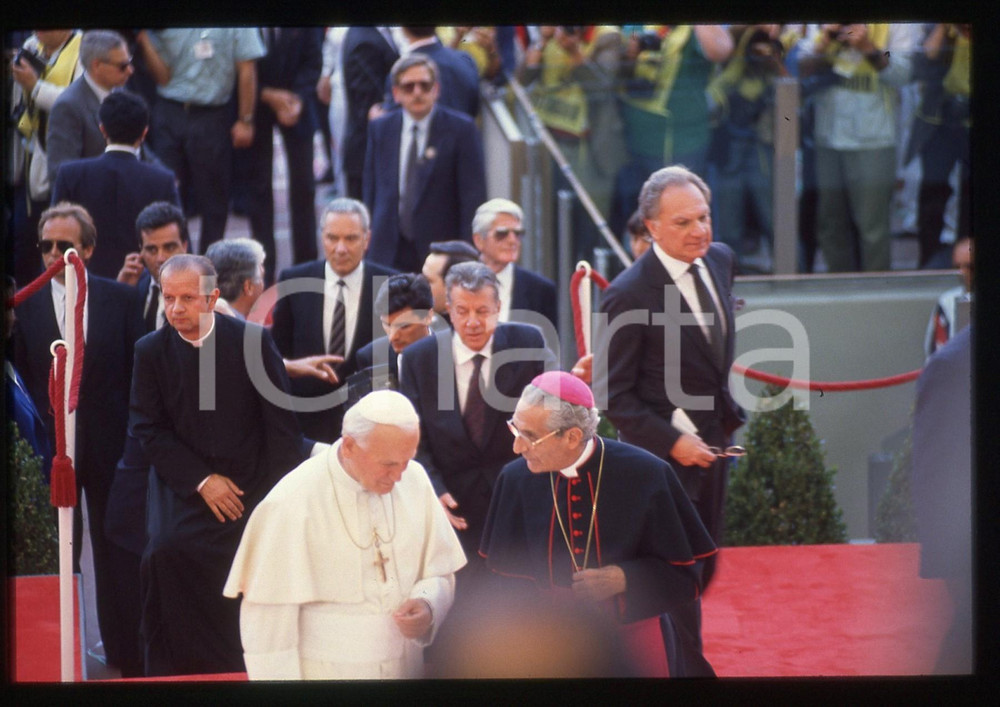 35mm vintage slide* 1990 ROMA GIOVANNI PAOLO II Inaugurazione Stadio Olimpico 5