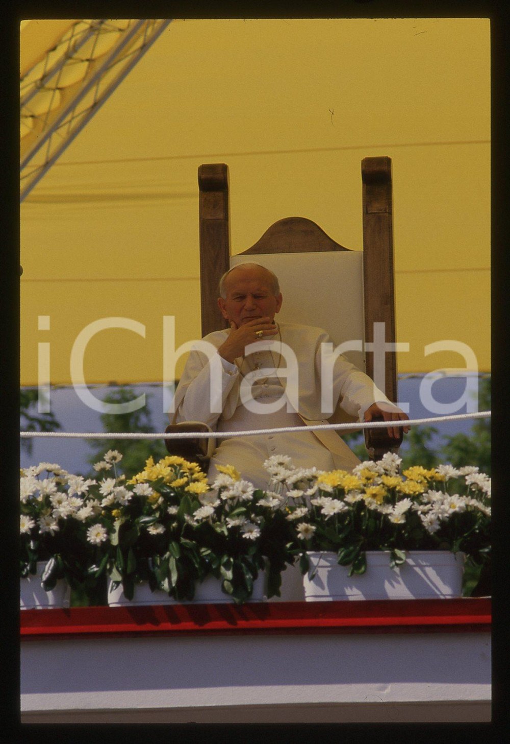 35mm vintage slide* 1988 CIRCUITO DI FIORANO Papa GIOVANNI PAOLO II *Ritratto 3