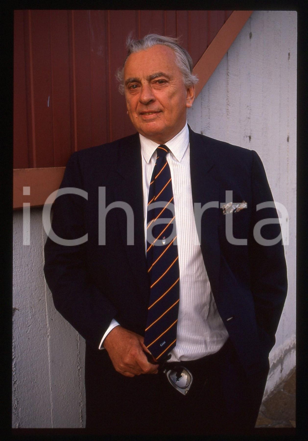35mm vintage slide* 1995 ca COSTUME Gore VIDAL - Ritratto dello scrittore (6)