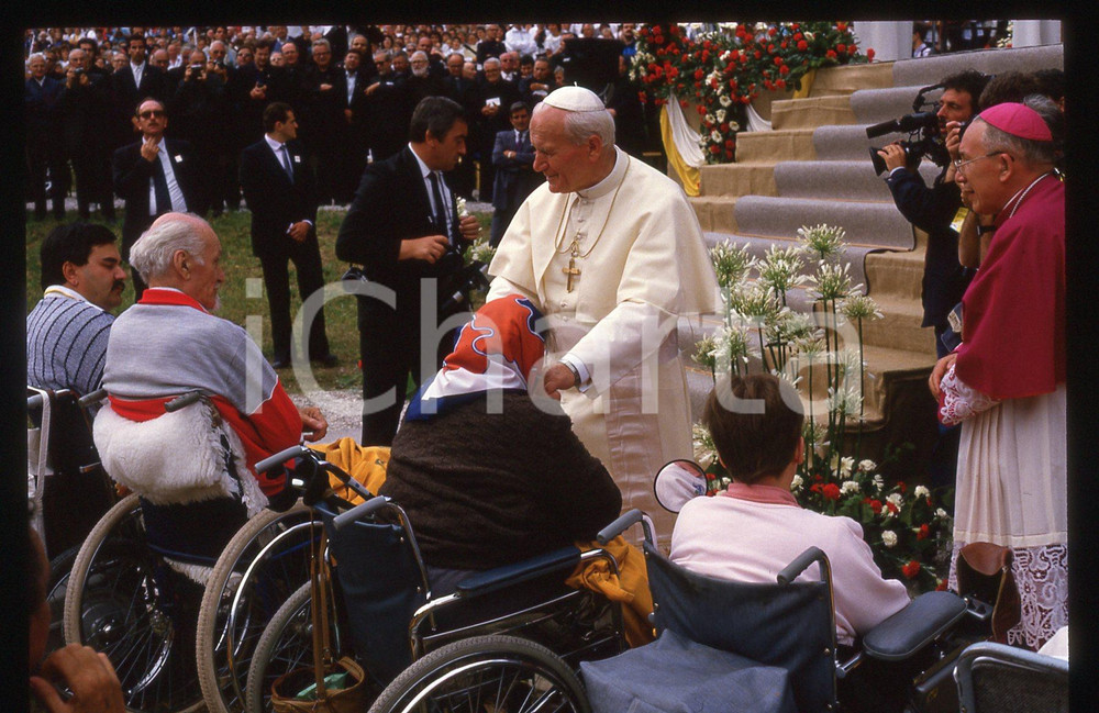 35mm vintage slide* 1988 TESERO (TN) Papa GIOVANNI PAOLO II Visita pastorale (3)