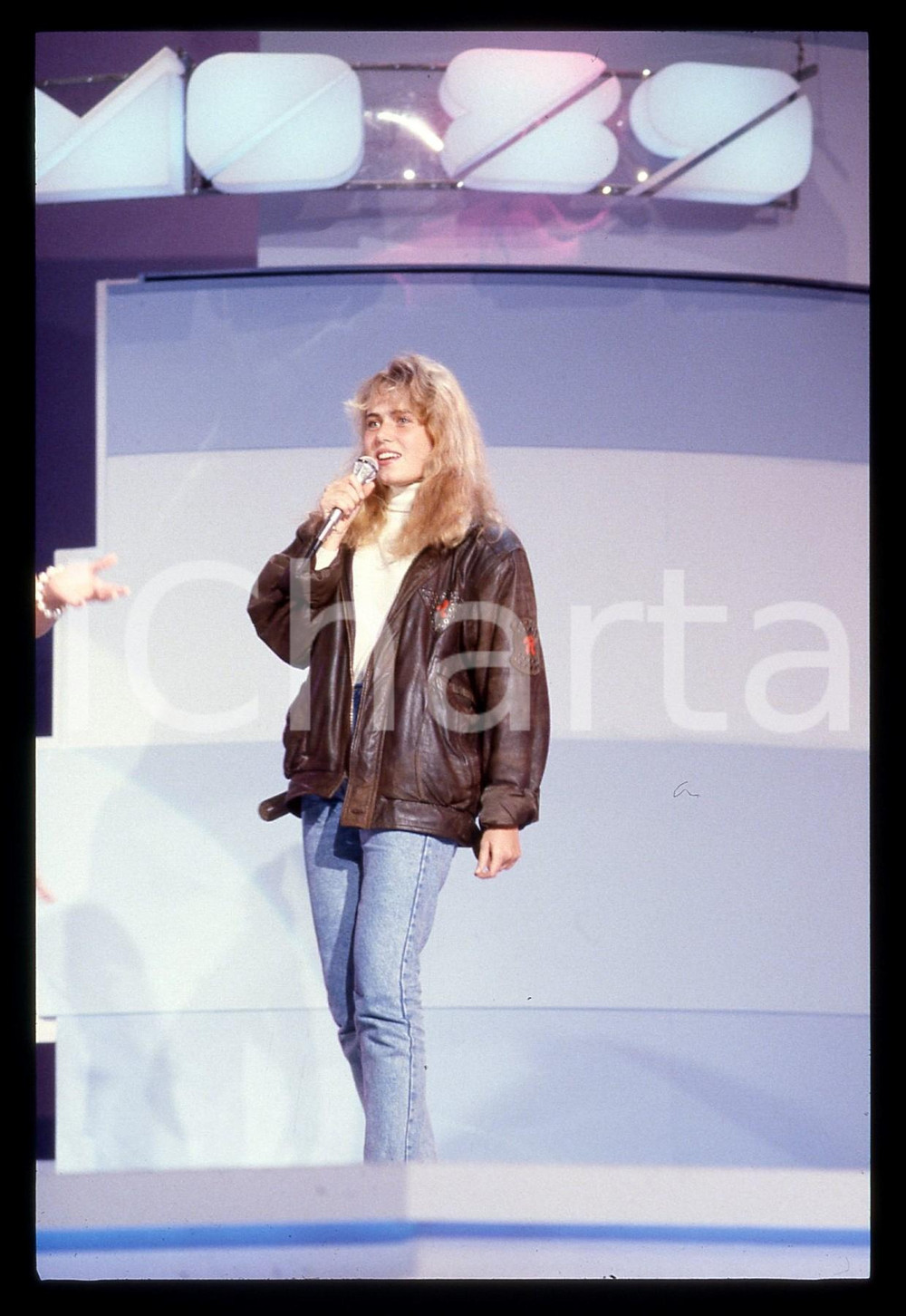 35mm vintage slide* 1989 FESTIVAL DI SANREMO Ylenia CARRISI al Teatro ARISTON 11