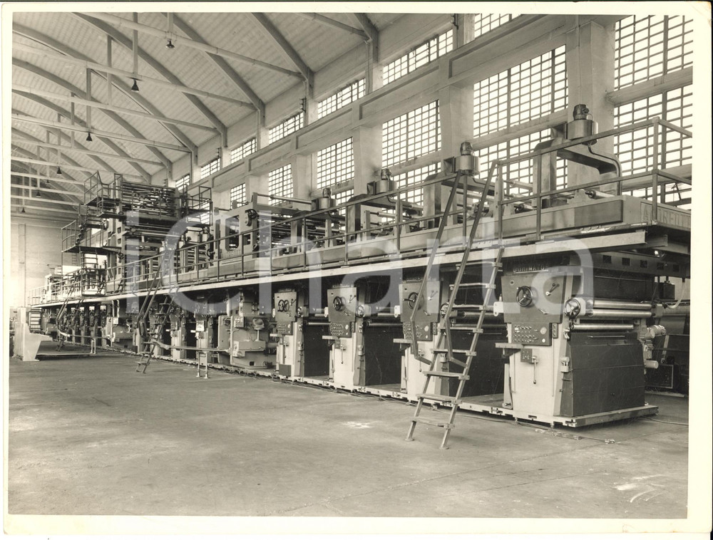 1960 MILANO Stabilimento FRATELLI ANDREOTTI - Reparto rotative *Foto 24x18