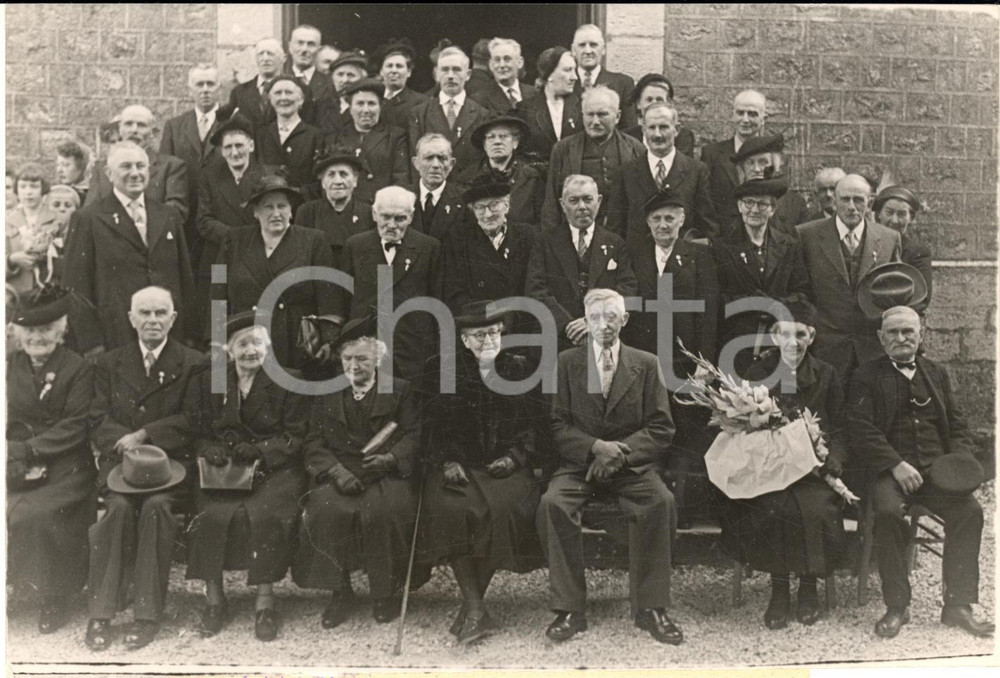 1954 SAINT-MARTIN-D'HARDINGHEM Festa nozze d'oro e d'argento di 50 coppie *Foto