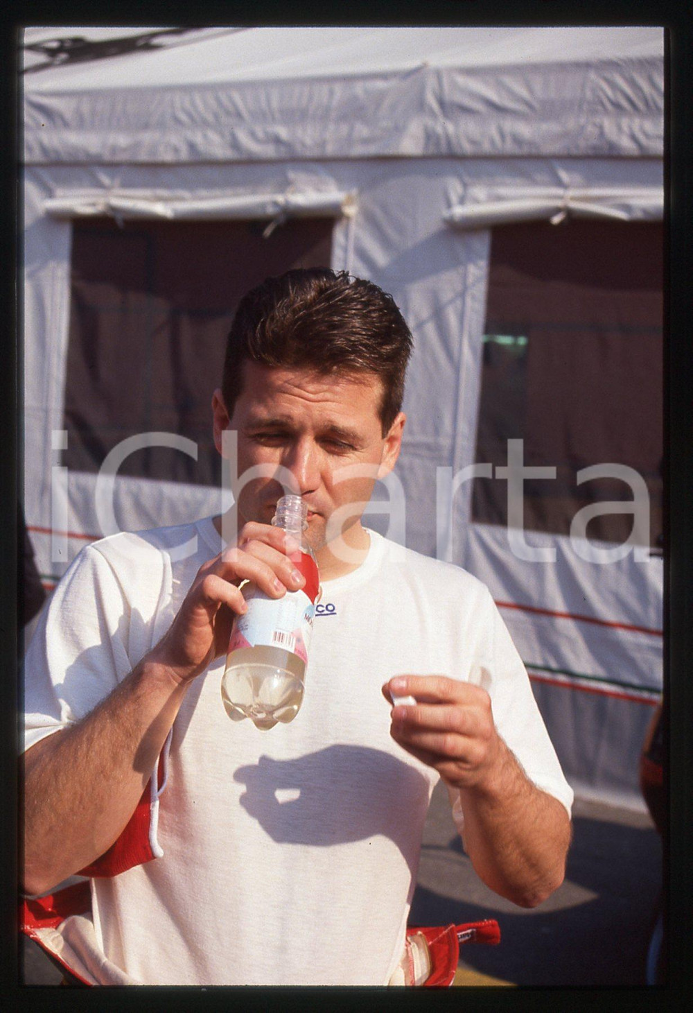 35mm vintage slide* 1994 GP SAN MARINO - Nicola LARINI nel paddock - Ritratto 3